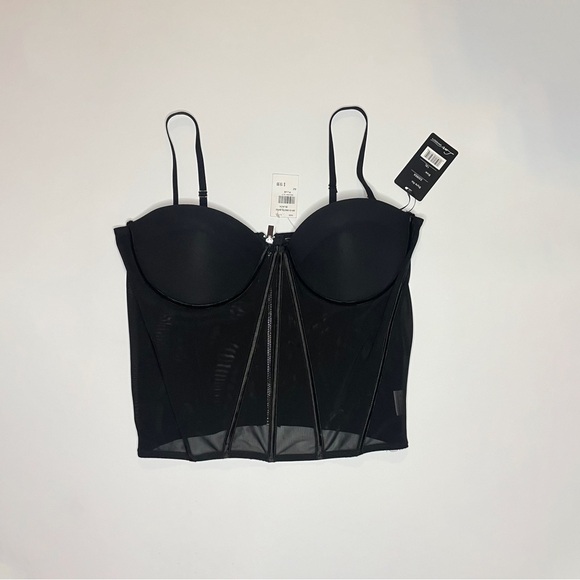 RainbowShops 1XL Black Convertible Mesh corset - Picture 1 of 7